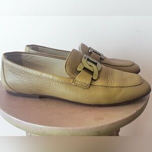 Tod’s “Kate” Gold Embellished Loafer